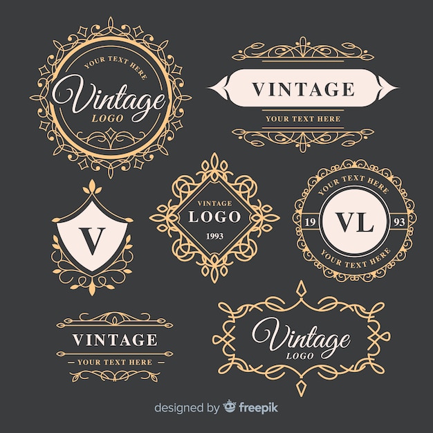 Download Blank Vector Vintage Logo PSD - Free PSD Mockup Templates