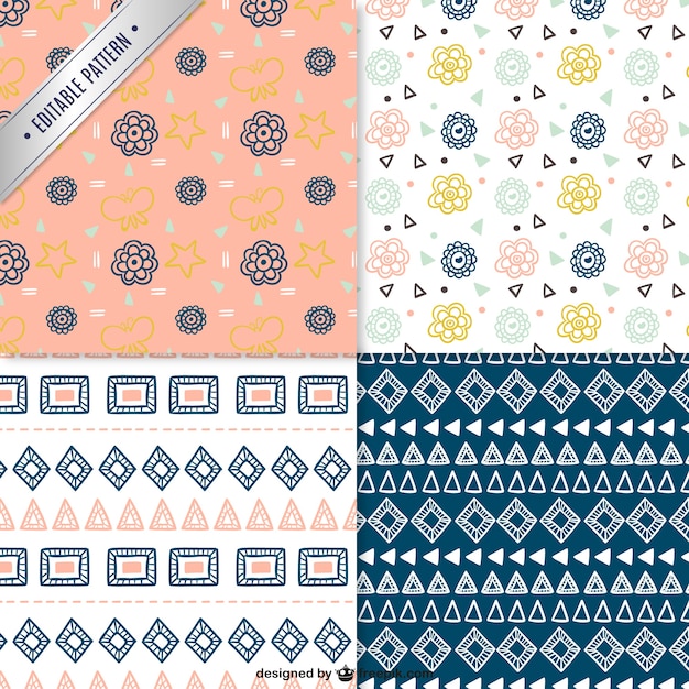 Free Vector Vintage patterns