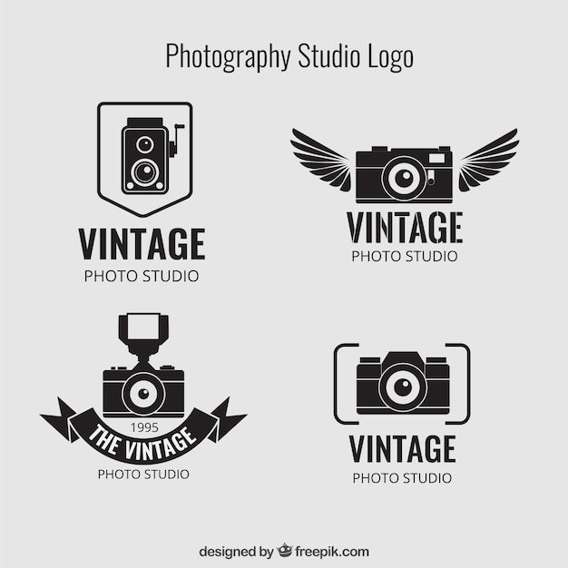 Download Free Vintage Photography Studio Logos Free Vector Use our free logo maker to create a logo and build your brand. Put your logo on business cards, promotional products, or your website for brand visibility.