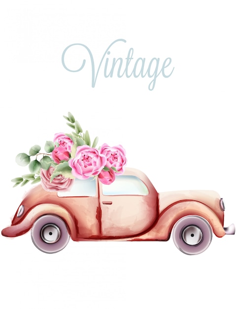 Free Free 249 Vintage Truck With Flowers Svg SVG PNG EPS DXF File