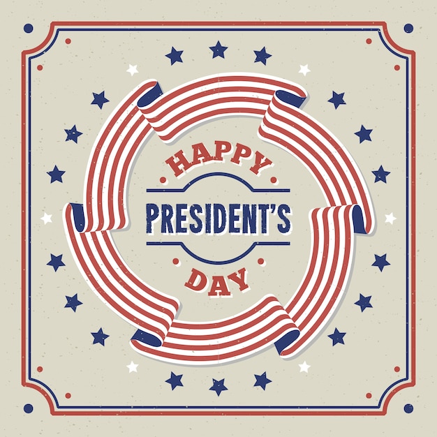 Free Vector | Vintage president's day