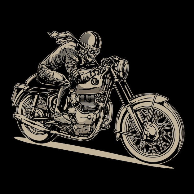 Download Premium Vector | Vintage race motorcycle
