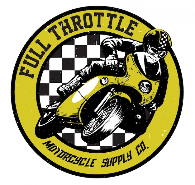Download Free Vintage Racing Motorcycle T Shirt Design Premium Vector Use our free logo maker to create a logo and build your brand. Put your logo on business cards, promotional products, or your website for brand visibility.