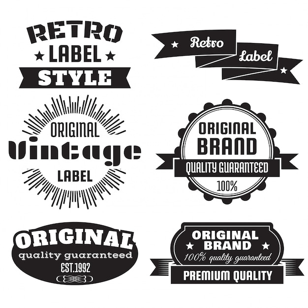 Premium Vector | Vintage retro logo for banner