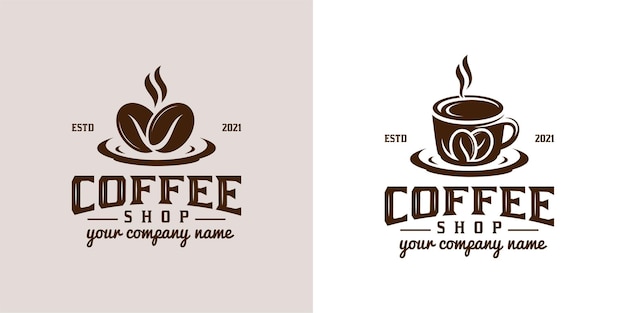 Premium Vector | Vintage retro logos and classic coffee shop