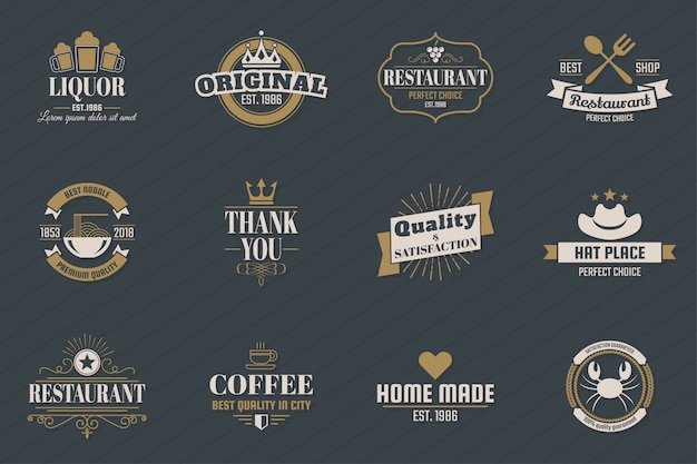 Download Free Vintage Retro Vector Logo For Banner Premium Vector Use our free logo maker to create a logo and build your brand. Put your logo on business cards, promotional products, or your website for brand visibility.