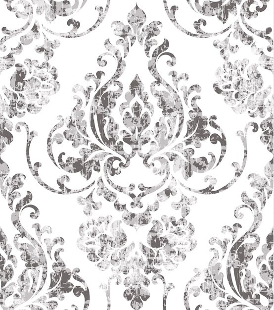 Premium Vector Vintage rococo texture pattern