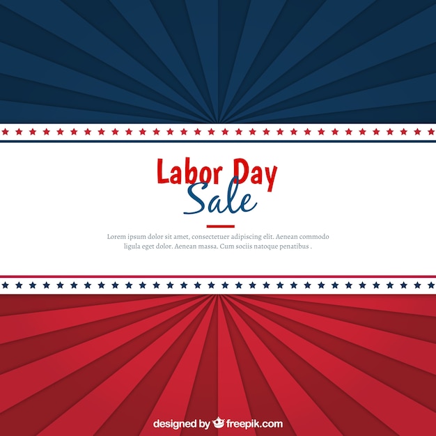 Vintage sale background of labor day in
usa