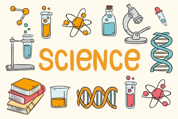 Vintage science education wallpaper Free Vector