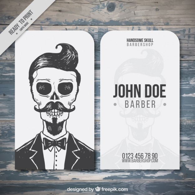 Download Free Vintage Skeleton Barber Shop Card Free Vector Use our free logo maker to create a logo and build your brand. Put your logo on business cards, promotional products, or your website for brand visibility.