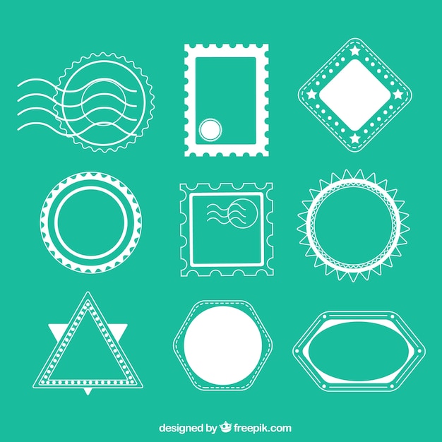 Vintage stamp collection | Free Vector