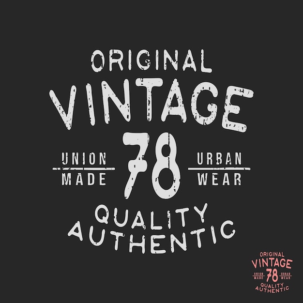 Download Vintage t-shirt stamp | Premium Vector