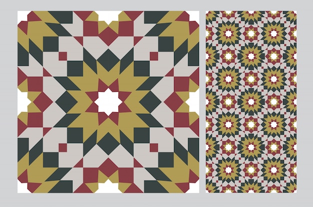 Download Premium Vector | Vintage tiles pattern