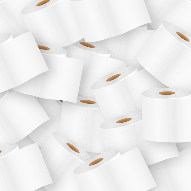 Premium Vector Vintage toilet paper pattern. flat pattern. vector