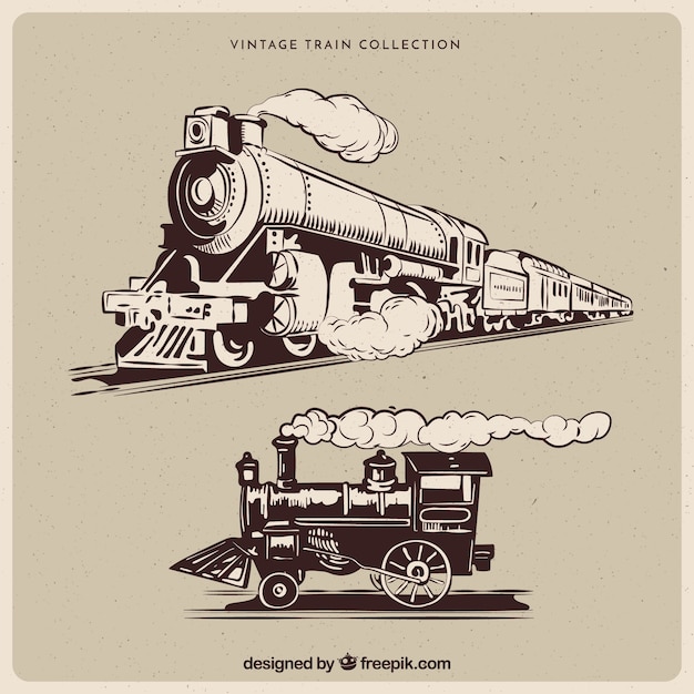 Vintage train collection