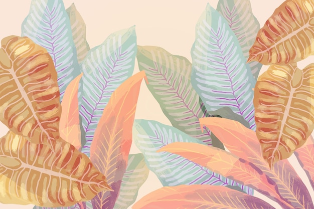 Vintage tropical background | Free Vector