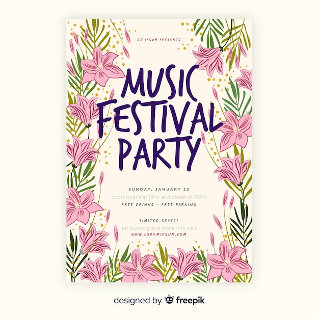 Download Free Download This Free Vector Vintage Tropical Music Festival Poster Use our free logo maker to create a logo and build your brand. Put your logo on business cards, promotional products, or your website for brand visibility.