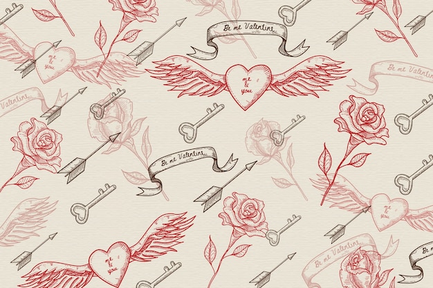 vintage valentines day background