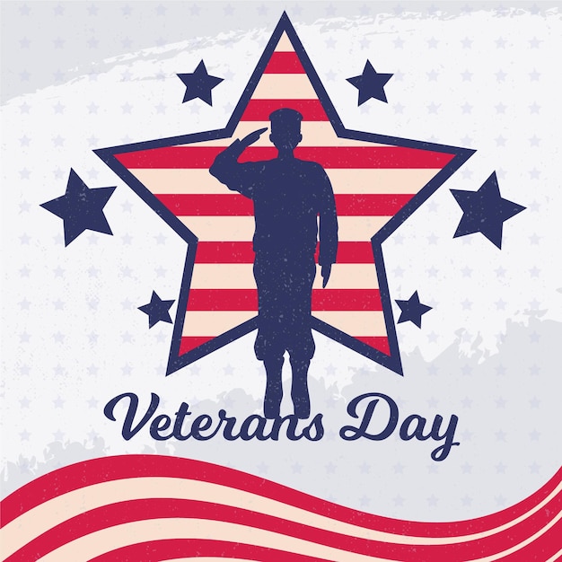 Download Free Vector | Vintage veterans day