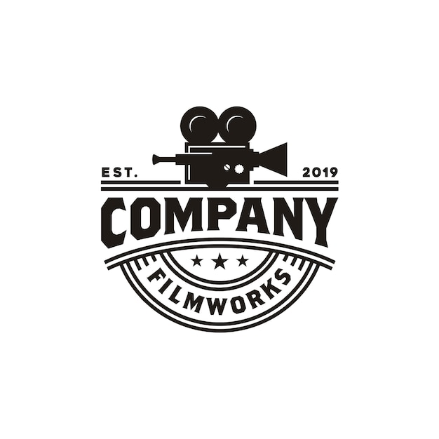 Download Free Vintage Video Camera Logo For Movie Cinema Production Premium Vector Use our free logo maker to create a logo and build your brand. Put your logo on business cards, promotional products, or your website for brand visibility.
