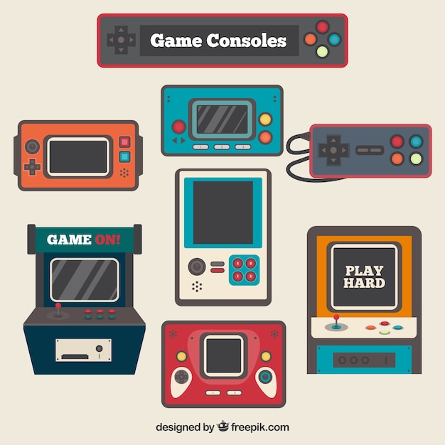 vintage video game consoles