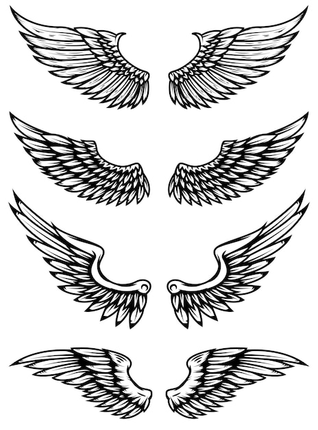 Download Free Vintage Wings On White Background Elements For Logo Label Emblem Sign Brand Mark Illustration Premium Vector Use our free logo maker to create a logo and build your brand. Put your logo on business cards, promotional products, or your website for brand visibility.