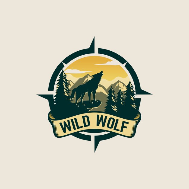 Download Free Vintage Wolf Logo Design Premium Vector Use our free logo maker to create a logo and build your brand. Put your logo on business cards, promotional products, or your website for brand visibility.