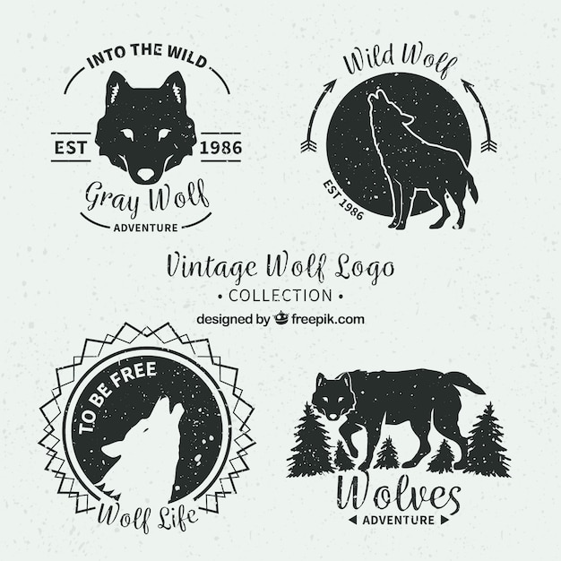 Download Free Vintage Wolves Logos Free Vector Use our free logo maker to create a logo and build your brand. Put your logo on business cards, promotional products, or your website for brand visibility.