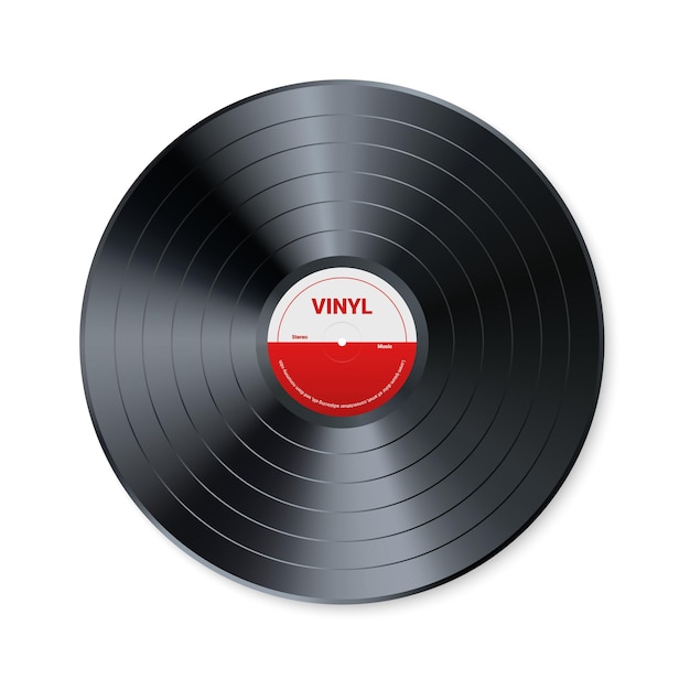 Premium Vector | Vinyl music record. design of retro audio disk ...