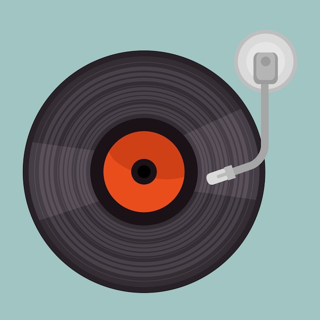 Premium Vector | Vinyl player isolated icon design