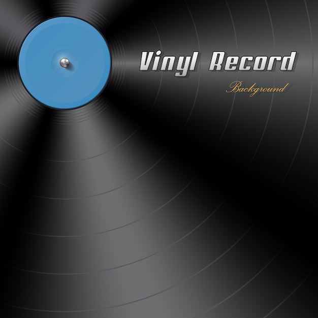 Vinyl record background Premium Vector