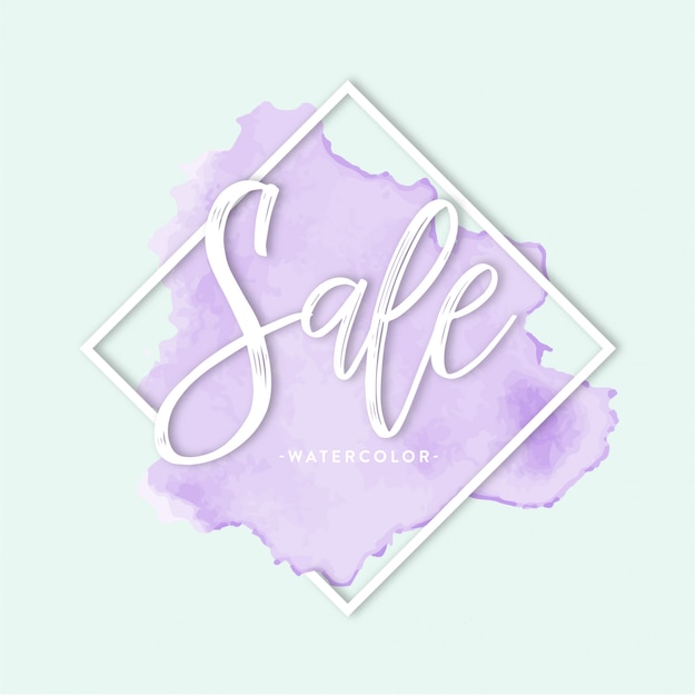 Violet sale lettering Free Vector