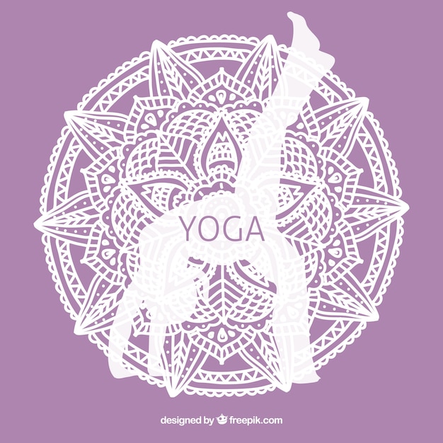 Violet Yoga Background