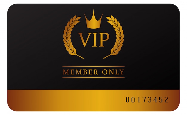 Premium Vector Vip Member Card Template Glamorous