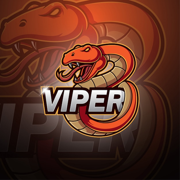 Premium Vector | Viper esport mascot logo