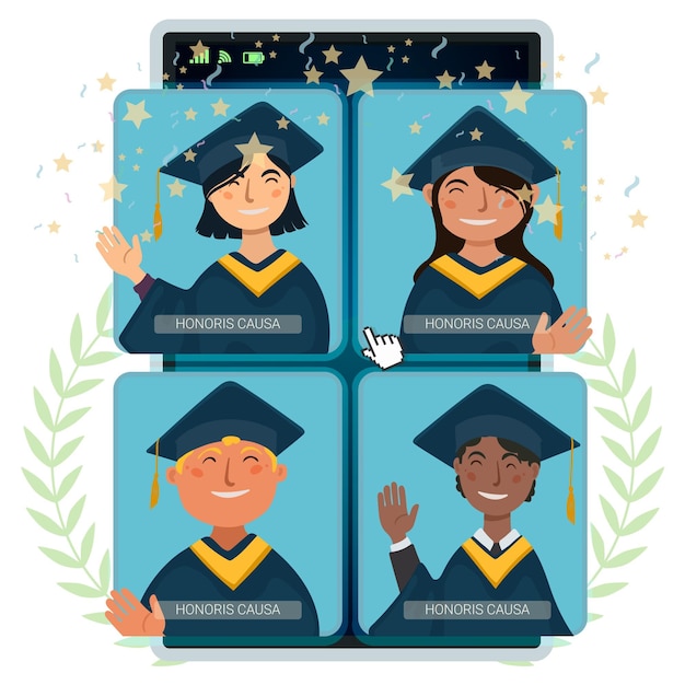 Free Free Virtual Graduation Svg 295 SVG PNG EPS DXF File