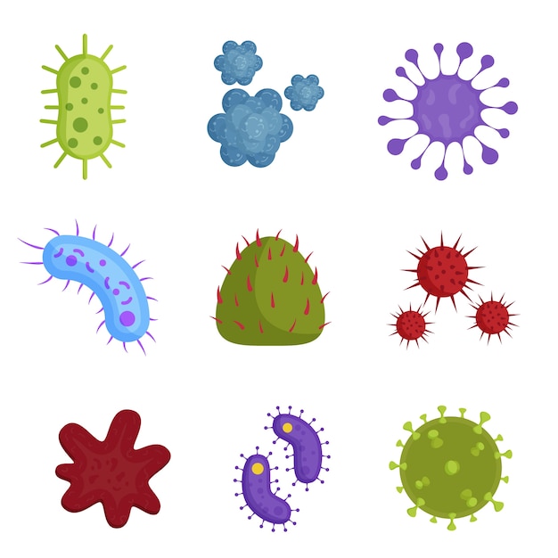 Free Vector | Virus collection concept