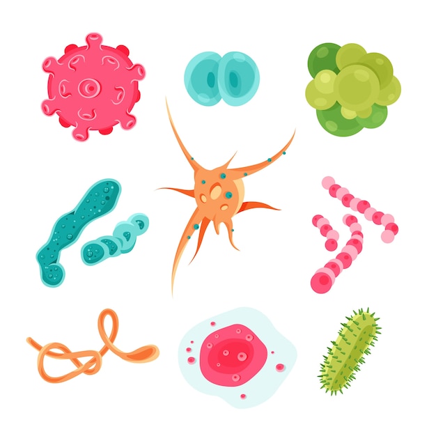 Free Vector | Virus collection