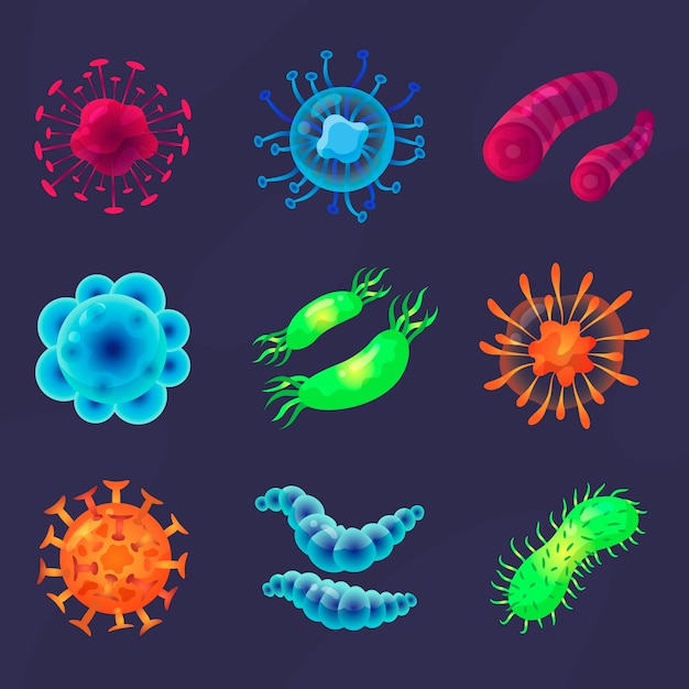 Free Vector | Virus collection