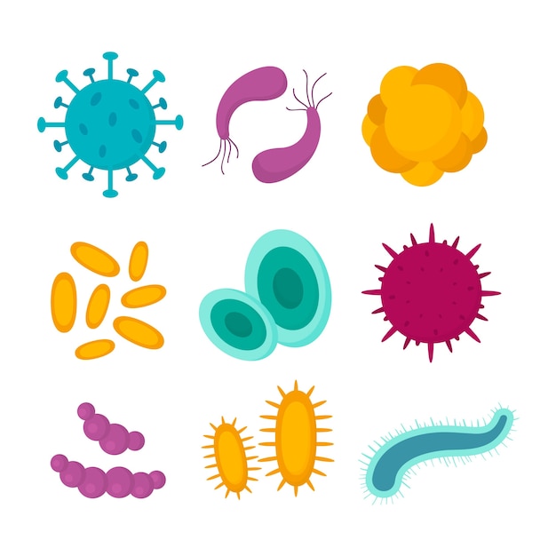 Free Vector | Virus collection