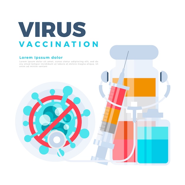 Free Vector | Virus cure medicine