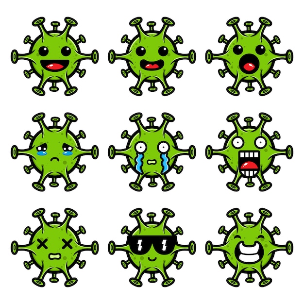 Premium Vector | Virus expression design