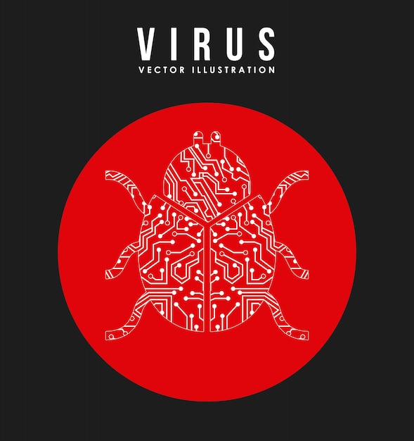 Virus graphic design vector illustration Vector | Free Download