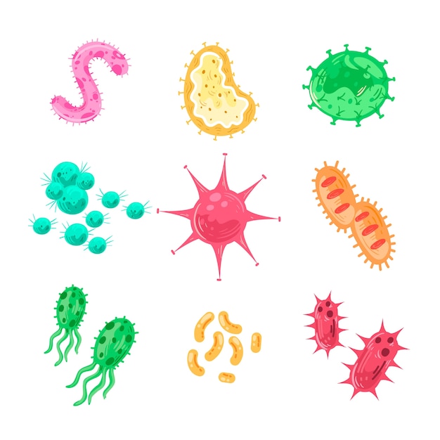 Free Vector | Virus set