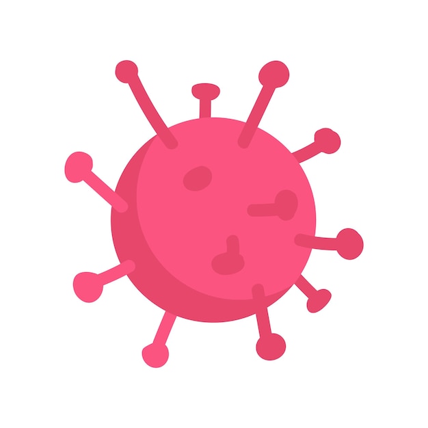 Premium Vector Virus Structure Semi Flat Color Vector Object