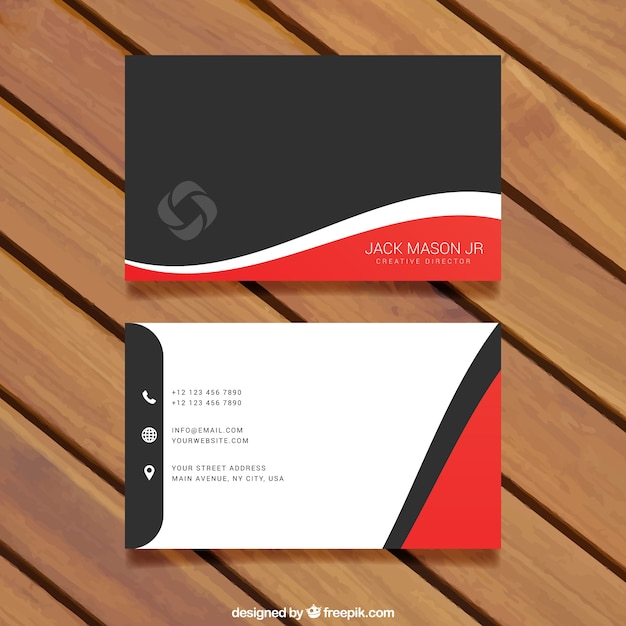 free-vector-visit-card-template