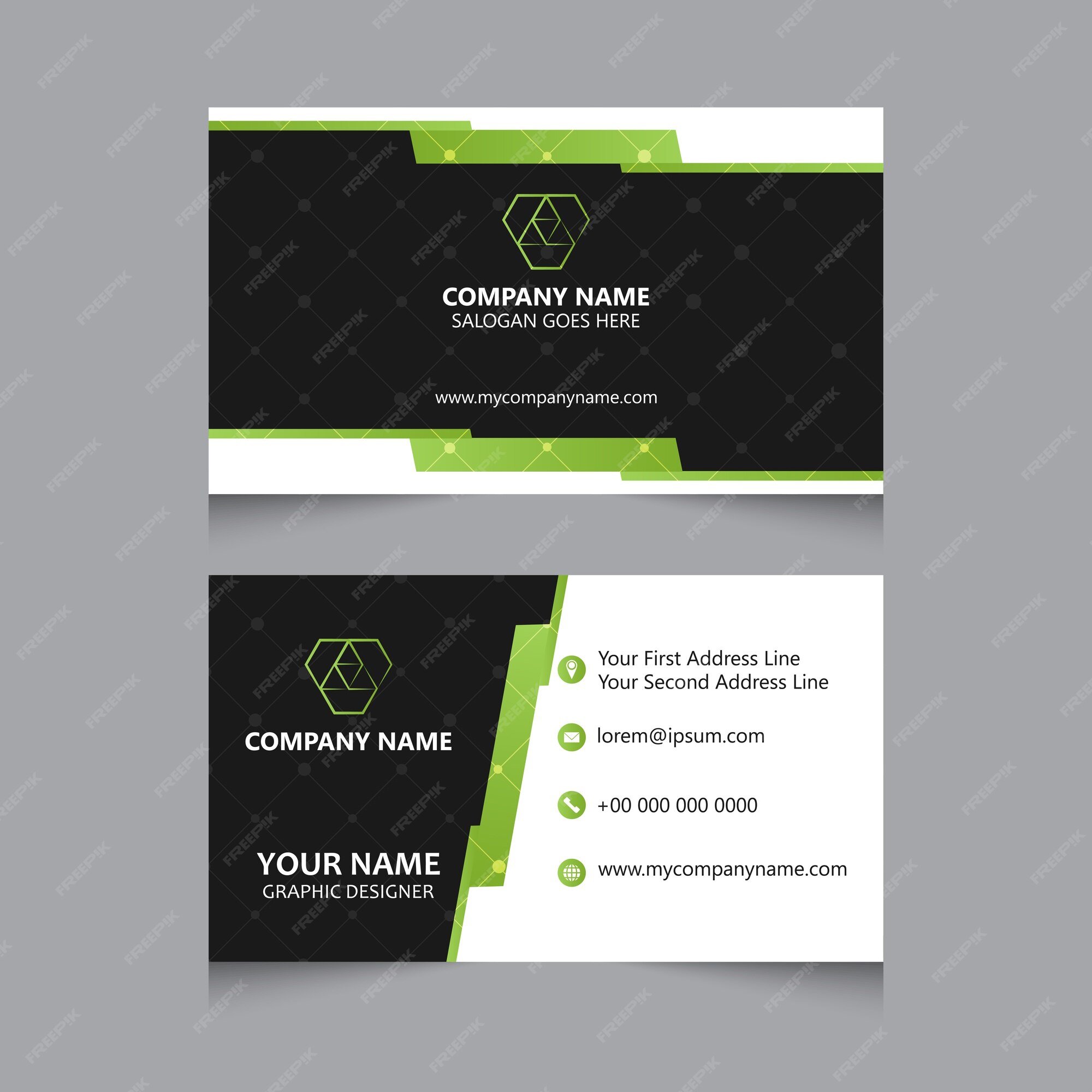 Premium Vector | Visit card template