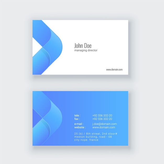 Premium Vector | Visiting card