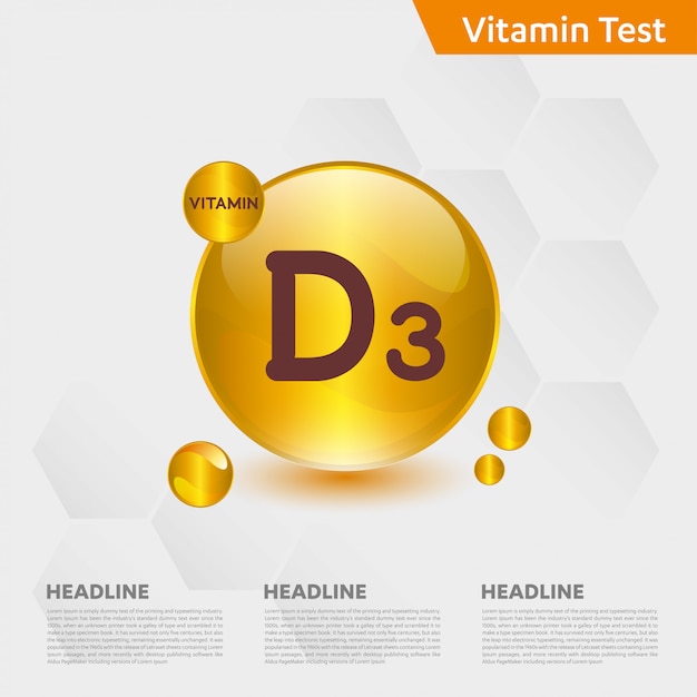 Download Vitamin d3 infographic template Vector | Premium Download
