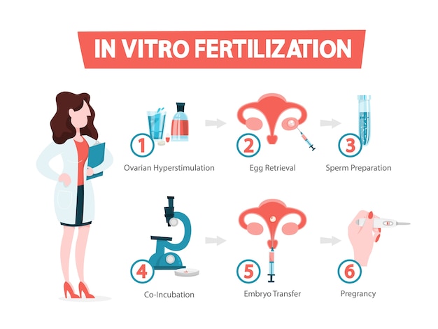 Premium Vector In Vitro Fertilization Concept Idea Of Infertility 